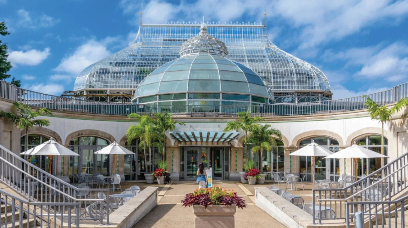 Illustrative image of a glass conservatory